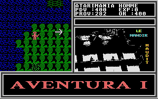 Aventura I - Le Manoir Maudit atari screenshot